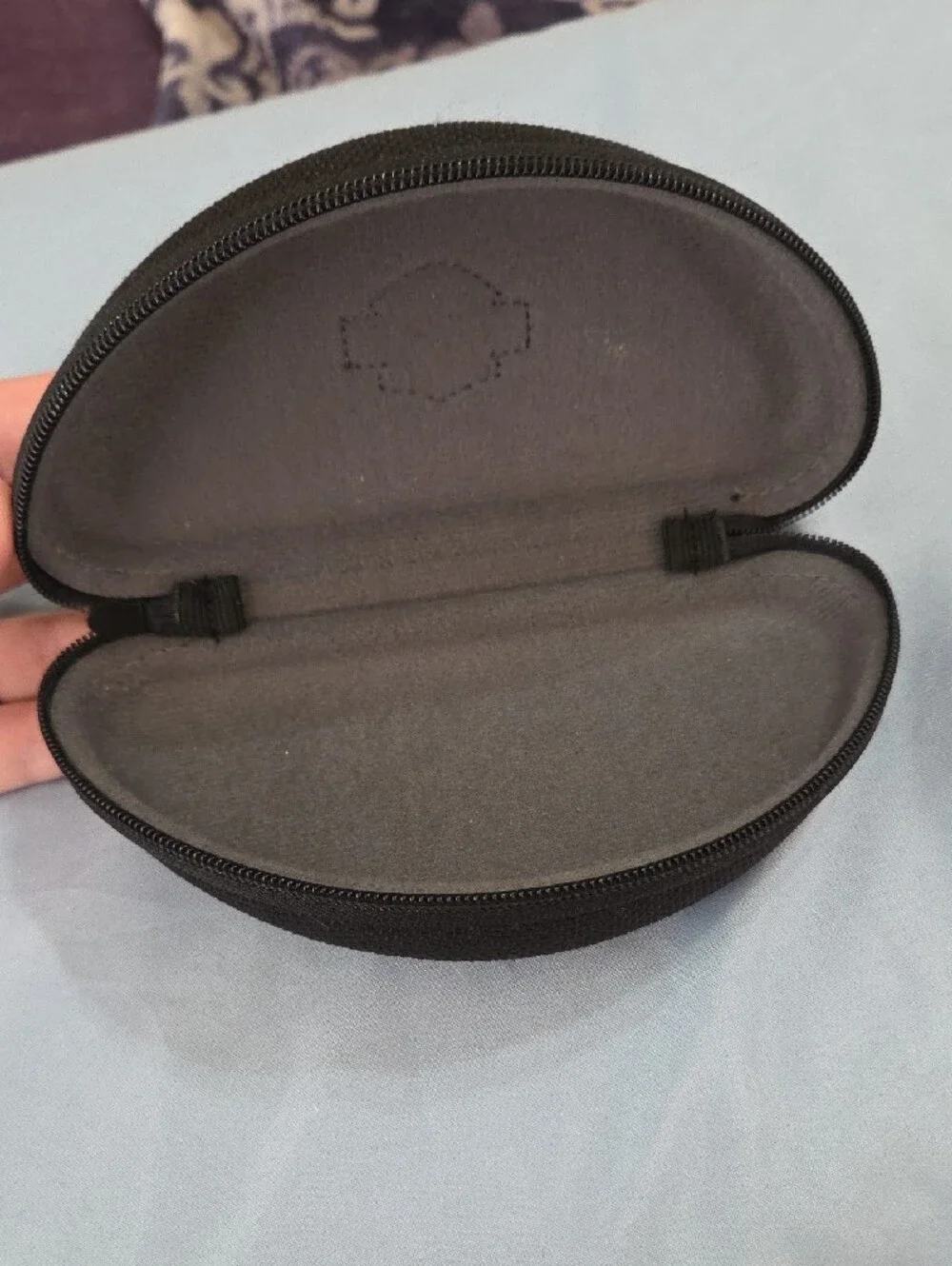 Harley-Davidson Black Semi-Rigid Sunglasses CASE ONLY with Orange Logo